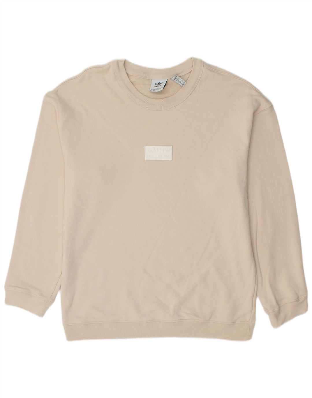 ADIDAS Mens Sweatshirt Jumper Médio Algodão Branco