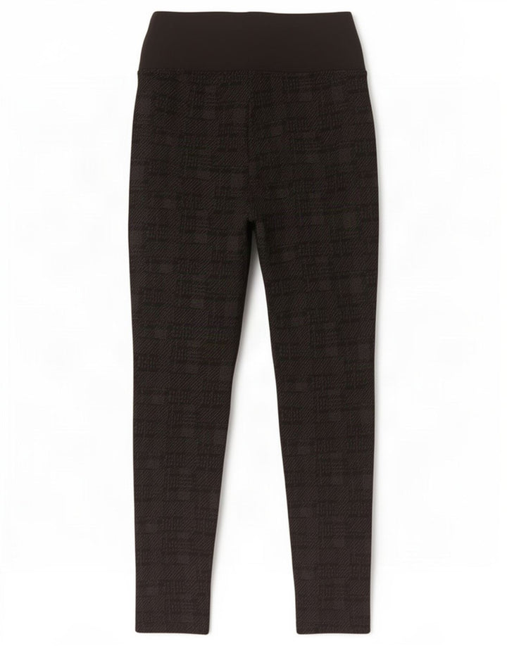 Leggings femininos Marks & Spencer Reino Unido 10 viscose geométrica preta pequena