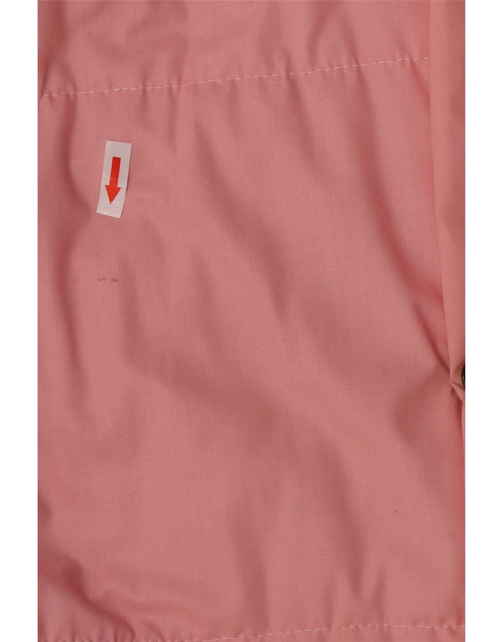 Jaqueta acolchoada masculina vintage IT 48 algodão colorblock rosa médio