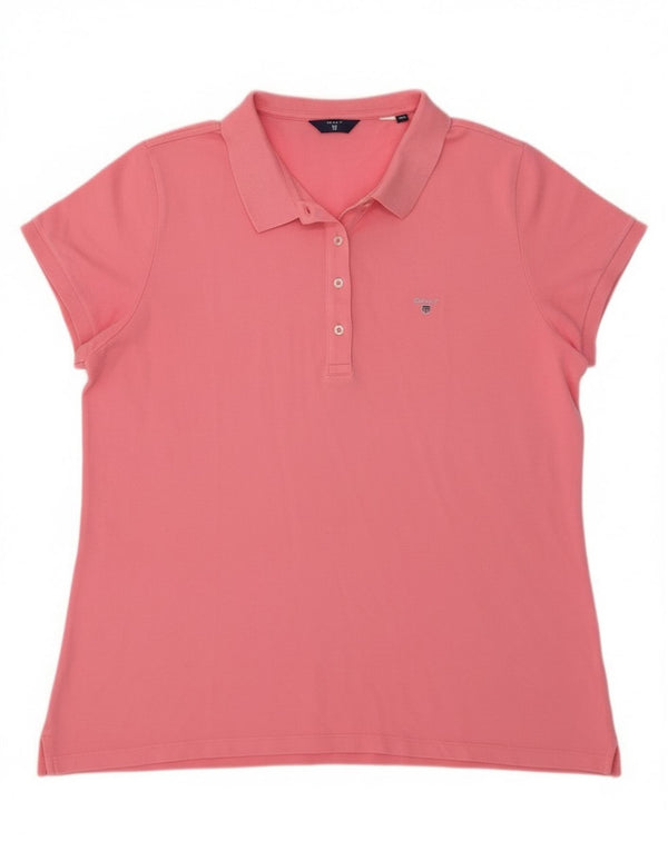 Camisa polo feminina Gant UK 20 2XL rosa