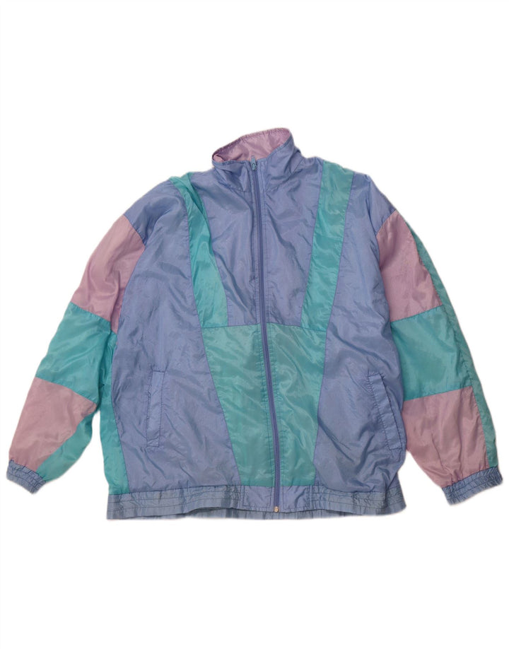 Jaqueta de treino masculina VINTAGE XL azul colorblock