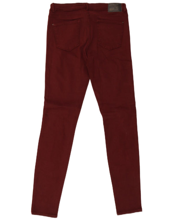Calça jeans skinny Trafaluc feminina Zara EU 42 grande W32 L32 Borgonha