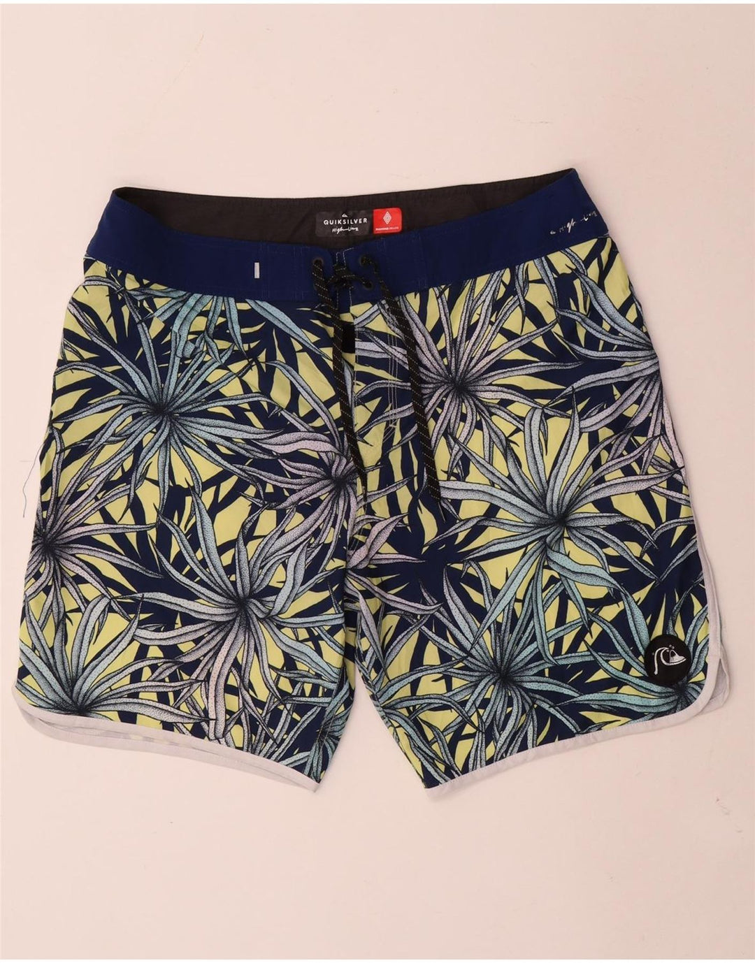 Quiksilver Calção de banho masculino grande poliéster floral azul