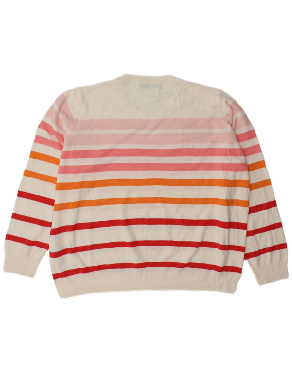 Suéter feminino Marks & Spencer com gola redonda UK 22 3XL multicolorido
