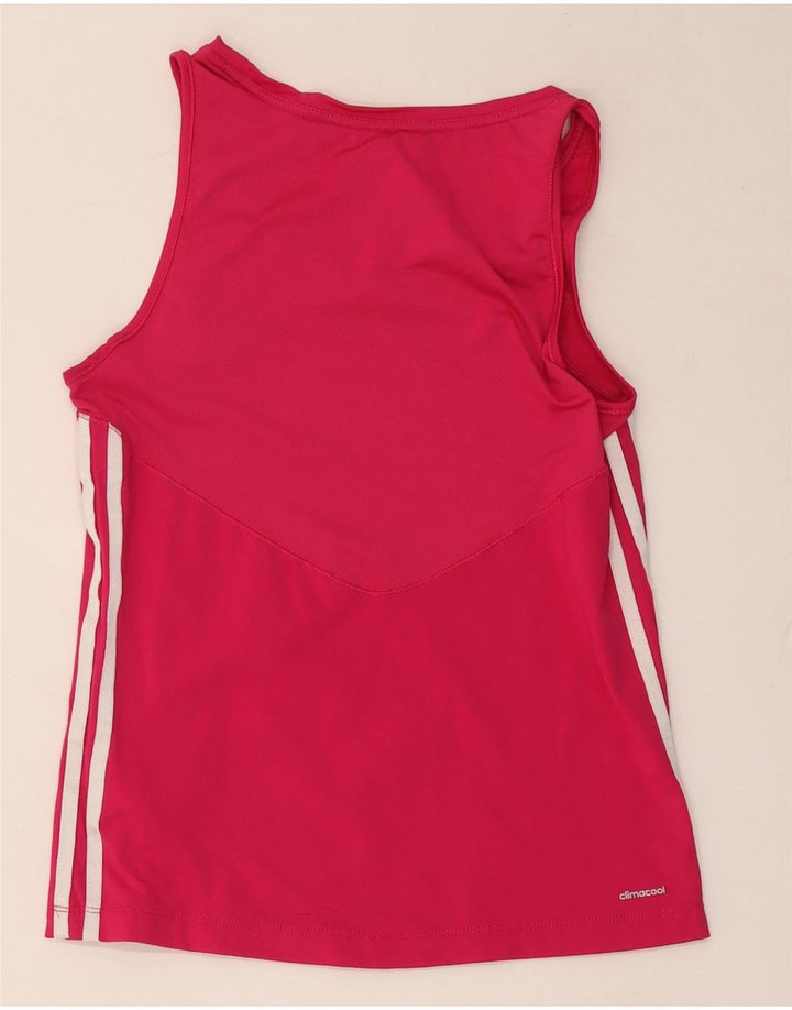 Adidas Feminino Climacool Vest Top UK 12/14 Médio Rosa Poliamida