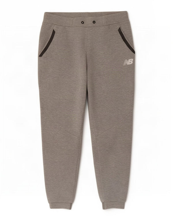 New Balance Mens Calças de treino Joggers Pequeno Algodão Cinza