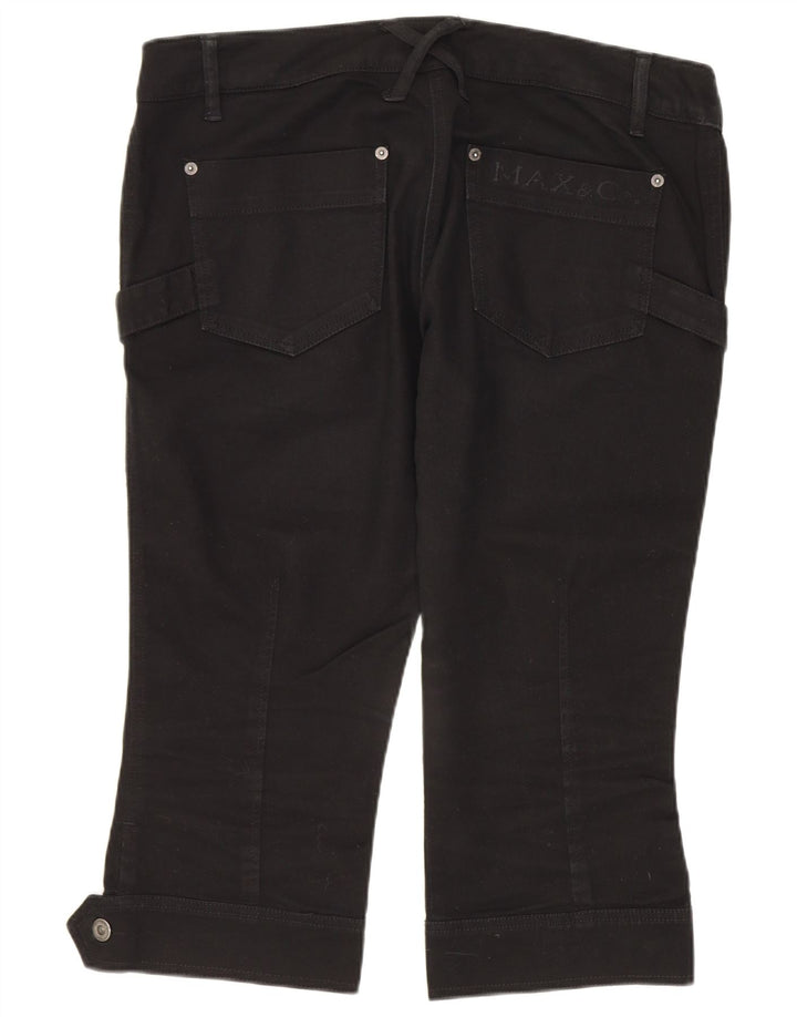 Bermuda feminina Max & Co. UK 14 grande W36 preta