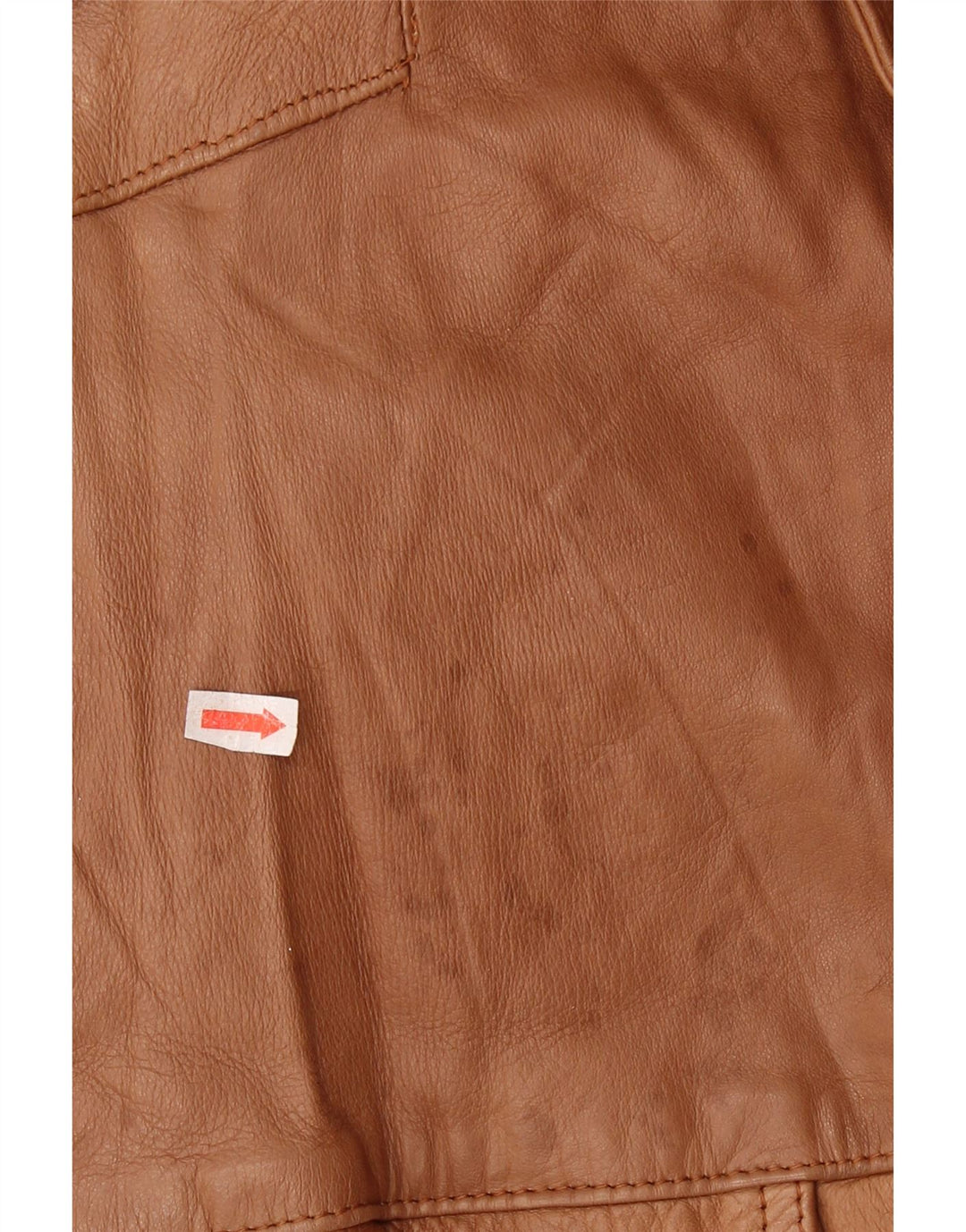 Jaqueta de couro militar masculina VINTAGE Reino Unido 44 2XL couro marrom