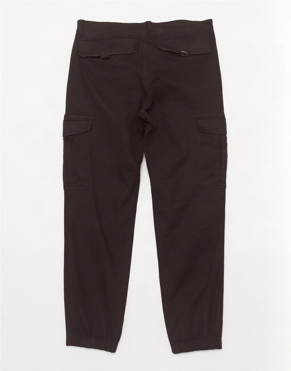 Calça cargo masculina Tommy Hilfiger Joggers W32 L30 algodão preto