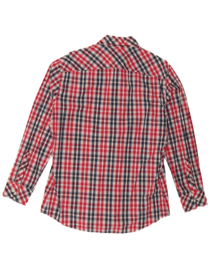Camisa masculina Harmont & Blaine XL algodão xadrez rosa