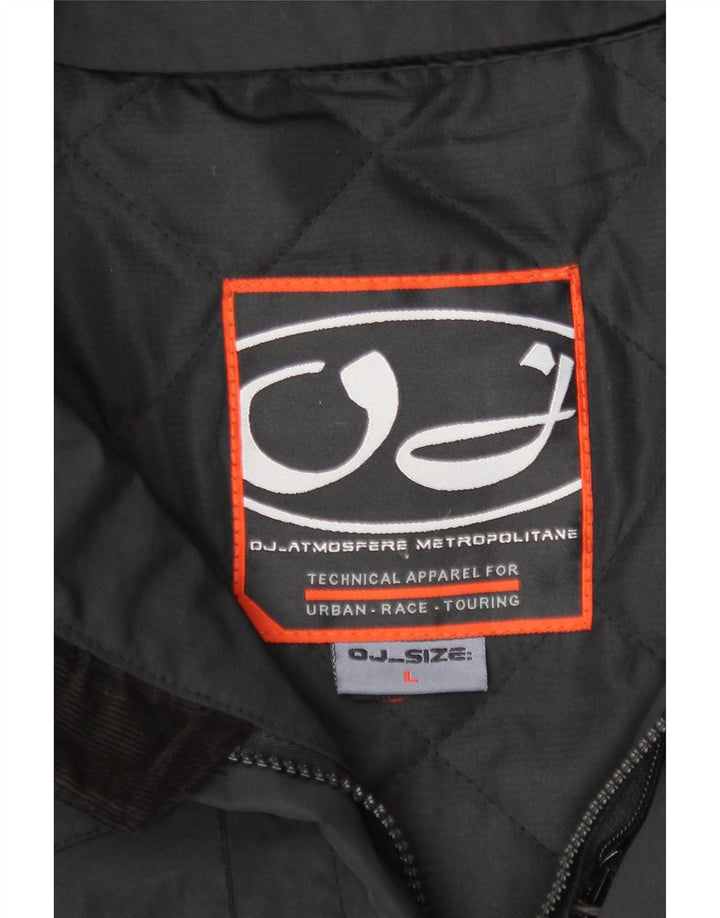 Jaqueta utilitária masculina OJ Atmosfere UK 40 grande nylon preto