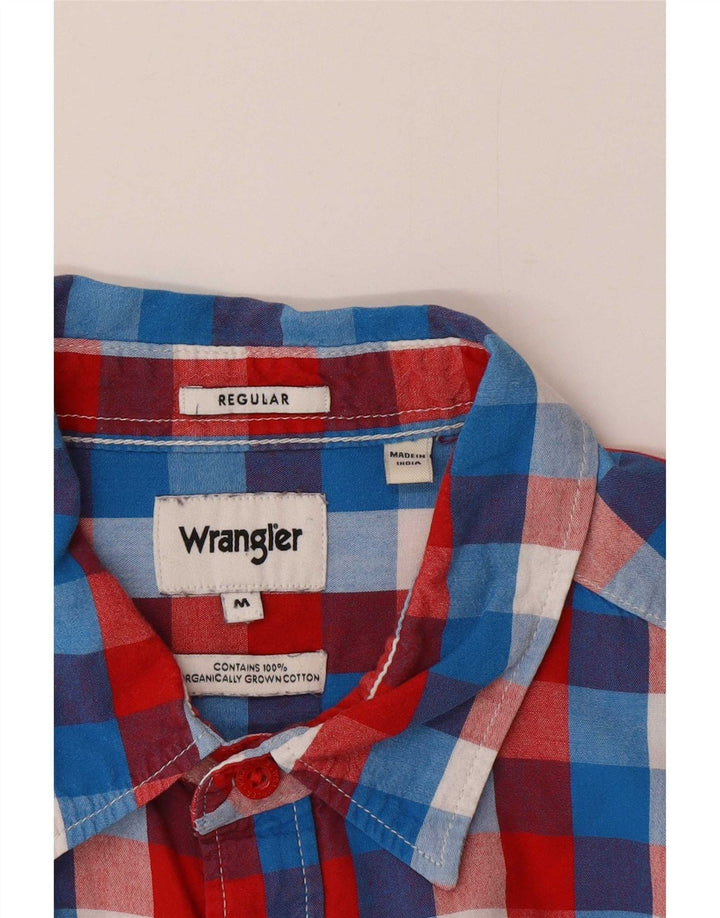 Camisa masculina Wrangler Regular Fit média de algodão xadrez multicolorido