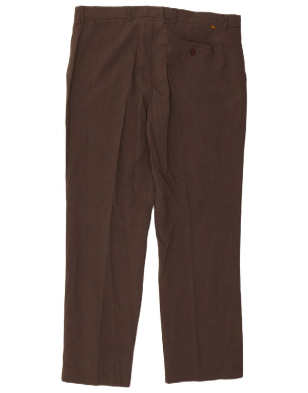 Farah Calça Chino Masculina Reta W40 L31 Poliéster Marrom