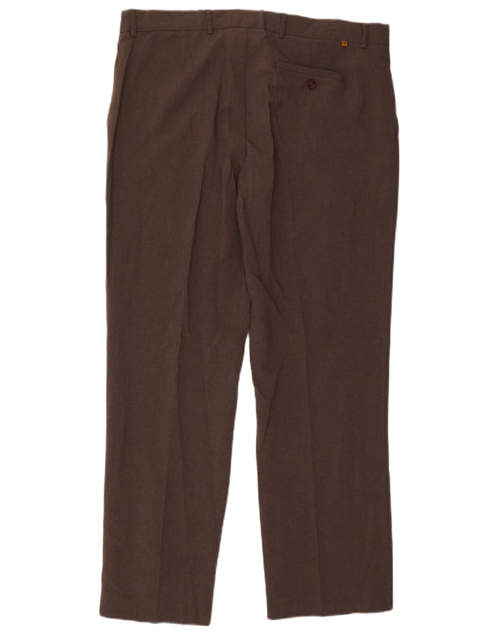 Farah Calça Chino Masculina Reta W40 L31 Poliéster Marrom