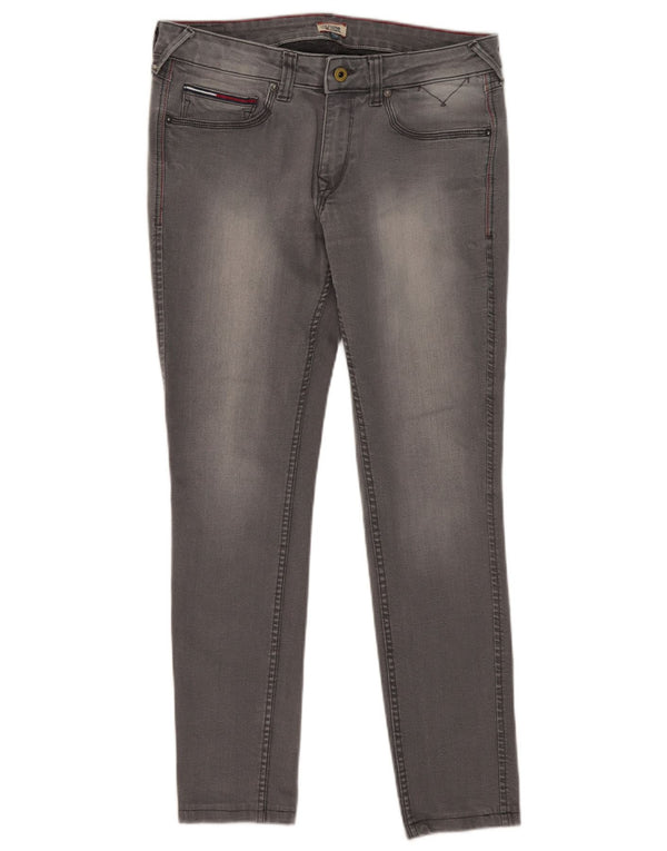 Jeans skinny feminino Tommy Hilfiger W33 L29 algodão cinza