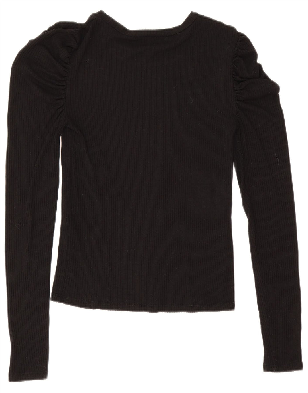 Blusa feminina Zara manga comprida top UK 12 médio preto