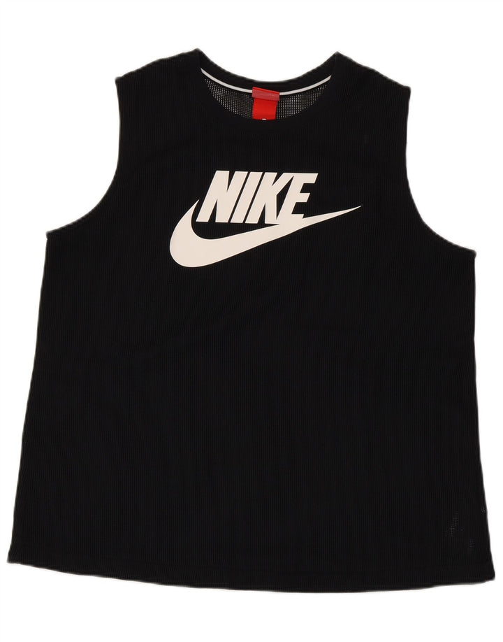 Nike Mens Graphic Vest Top Grande Poliéster Preto
