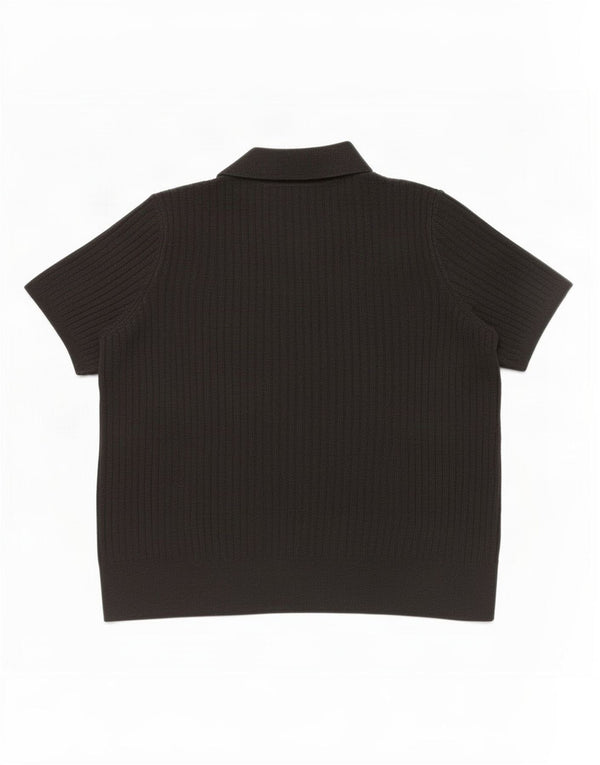 Top cardigã feminino Marks & Spencer Reino Unido 16 grande acrílico preto