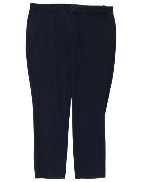 Ralph Lauren Calça Feminina Slim Cropped EUA 8 Médio W32 L25 Azul Marinho