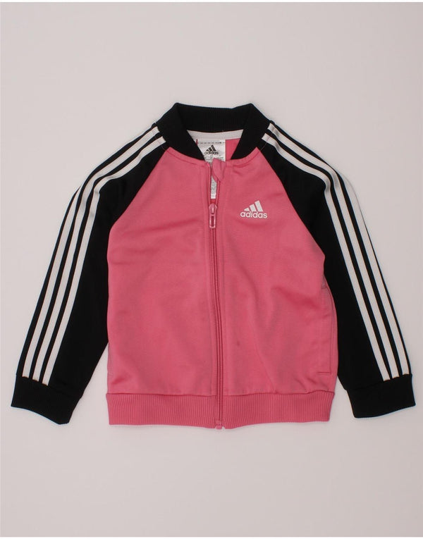 Jaqueta Adidas Bebê Menina 18-24 Meses Rosa Colorblock