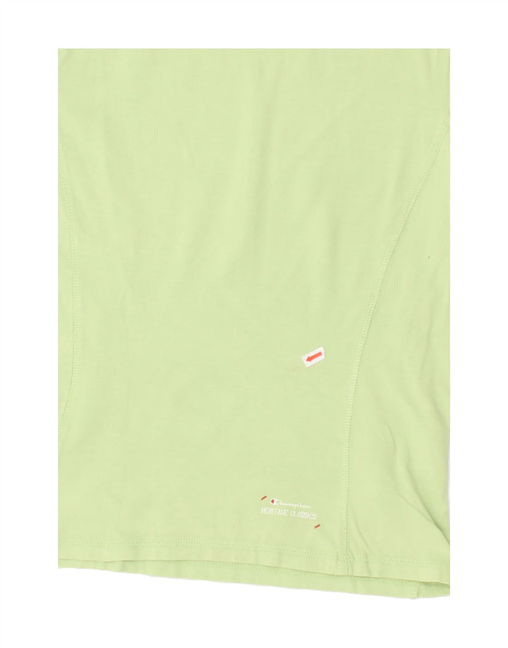 CHAMPION Womens Heritage Classics T-Shirt Top UK 14 Large Green Cotton | Vintage Champion | Thrift | Second-Hand Champion | Used Clothing | Messina Hembry 