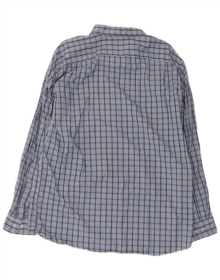 Camisa masculina Nautica XL azul xadrez algodão