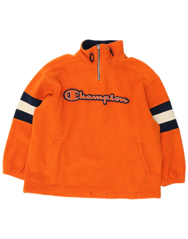 Jumper gráfico de lã Champion Boys 7-8 anos pequeno bloco colorido laranja