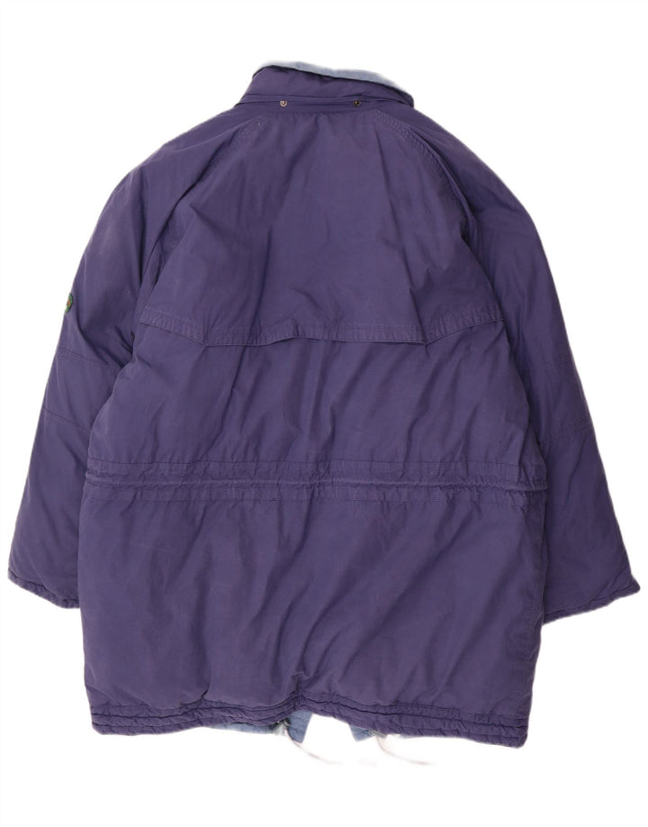 Jaqueta acolchoada reversível masculina DIADORA com ajuste solto Reino Unido 38 algodão azul médio