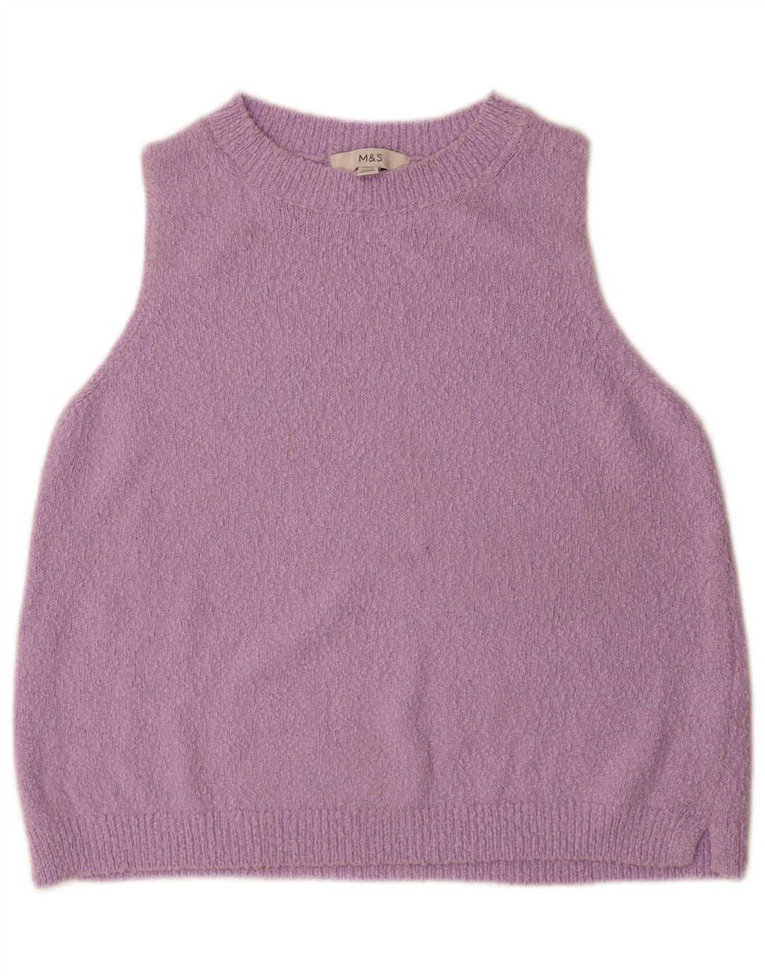 Regata feminina Marks & Spencer com colete UK 14 algodão roxo médio