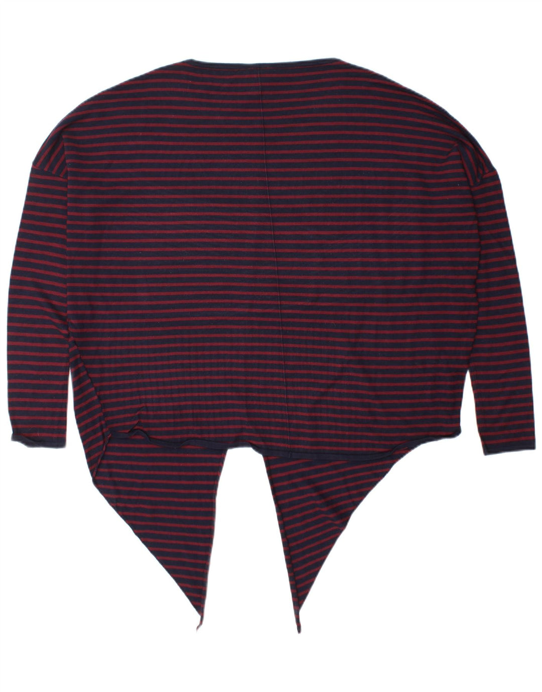 Fase Eight Top feminino oversized manga comprida Reino Unido 16 grande listrado azul marinho