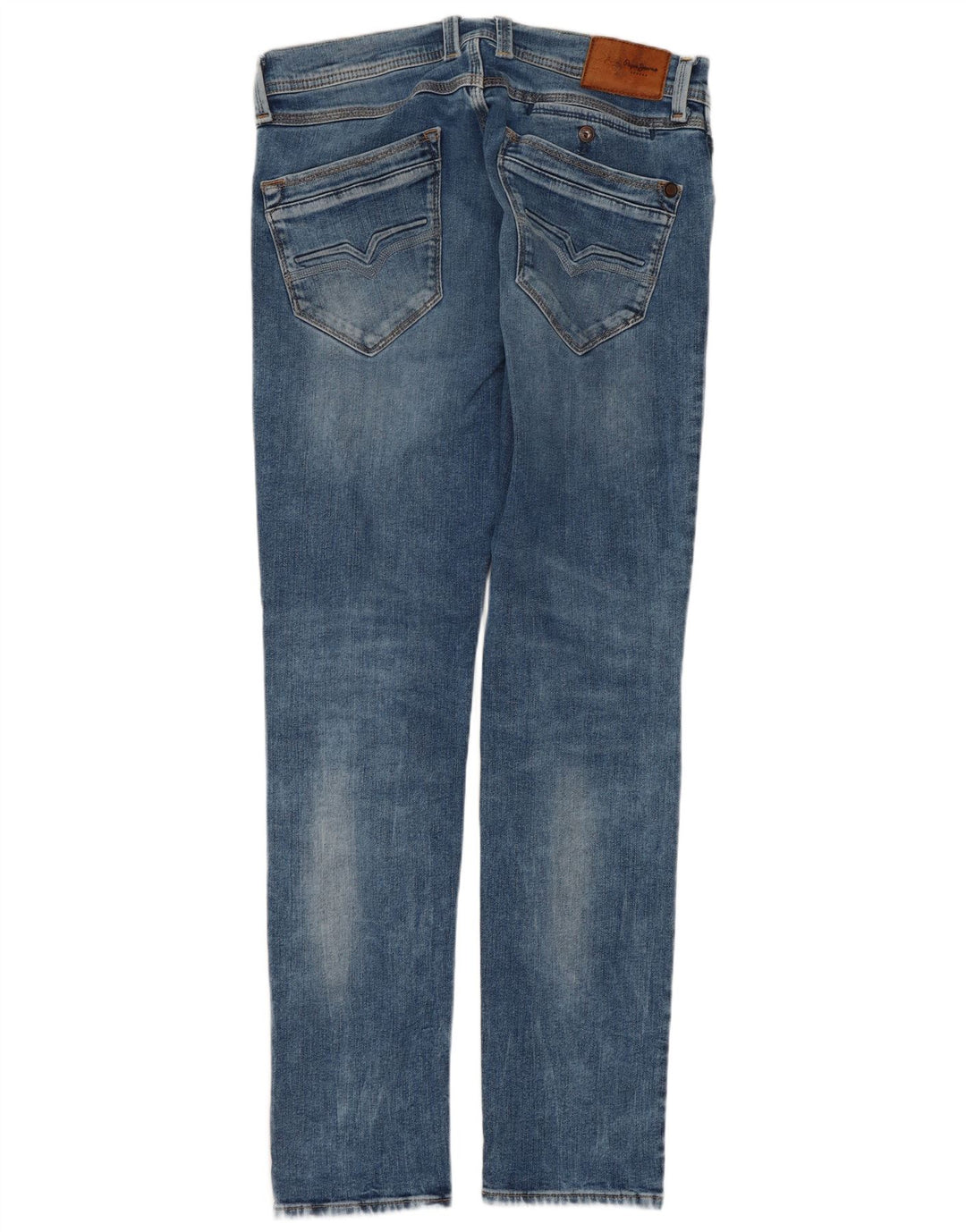PEPE Jeans Masculino Regular Straight Jeans EUA 10 Grande W32 L31 Azul