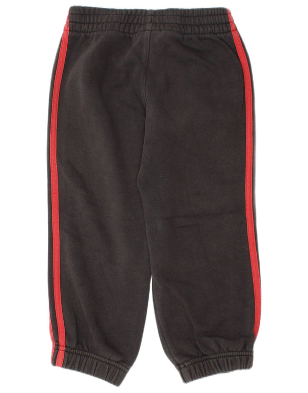 Adidas meninos calças de treino joggers 3-4 anos cinza algodão