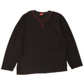 IZOD Mens Fleece Jumper Grande Poliéster Preto