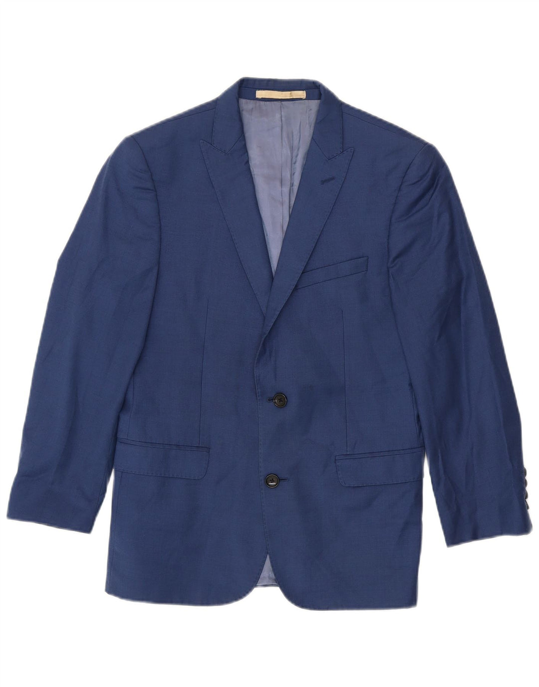 Jaqueta blazer masculina French Connection com 2 botões e manga 3/4 Reino Unido 36 azul pequeno