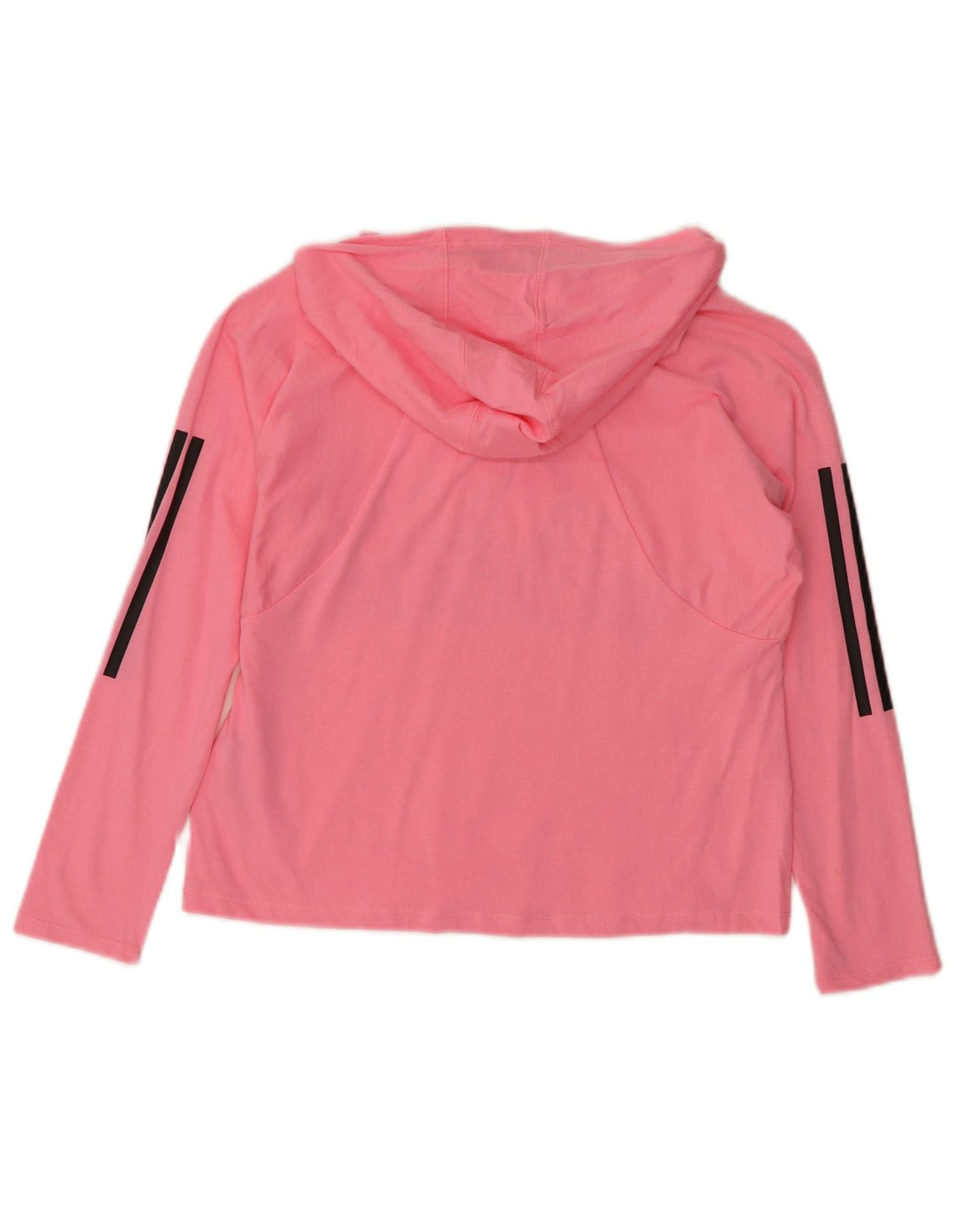 Adidas feminino gráfico solto ajuste moletom com capuz Reino Unido 10 pequeno algodão rosa