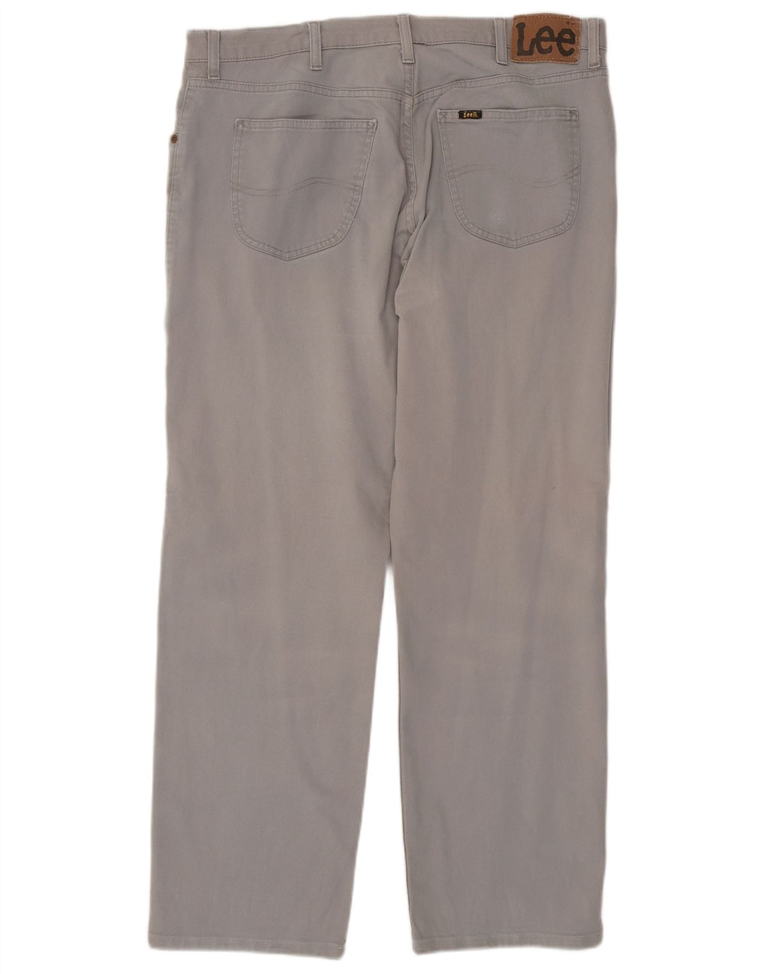 Lee Mens Brooklyn Straight Jeans W38 L30 Algodão Cinza