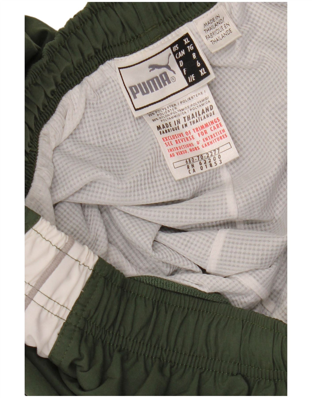 Calça de treino masculina PUMA Joggers XL Khaki Colourblock Nylon