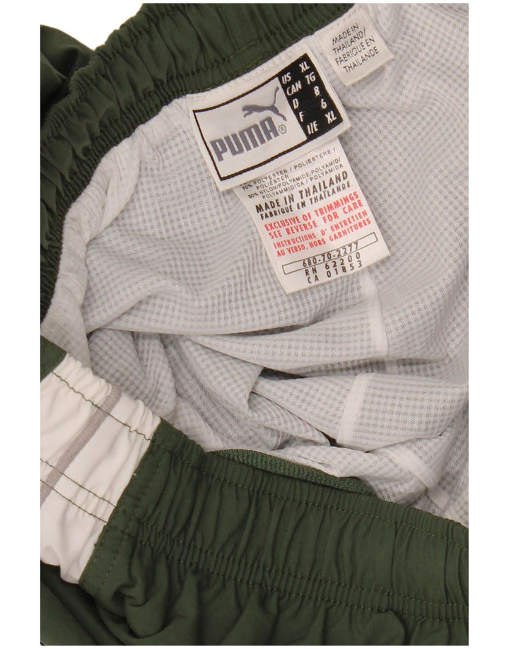 Calça de treino masculina PUMA Joggers XL Khaki Colourblock Nylon