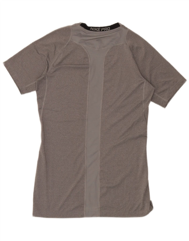 Camiseta Nike Masculina Dri Fit Top Grande Cinza Poliéster