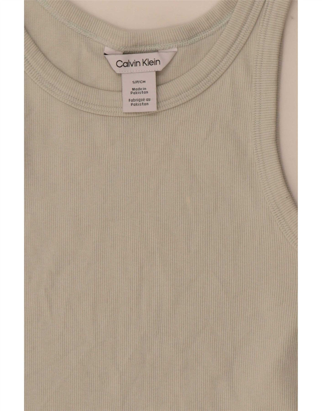 Calvin Klein Colete Feminino Top UK 8 Pequeno Verde