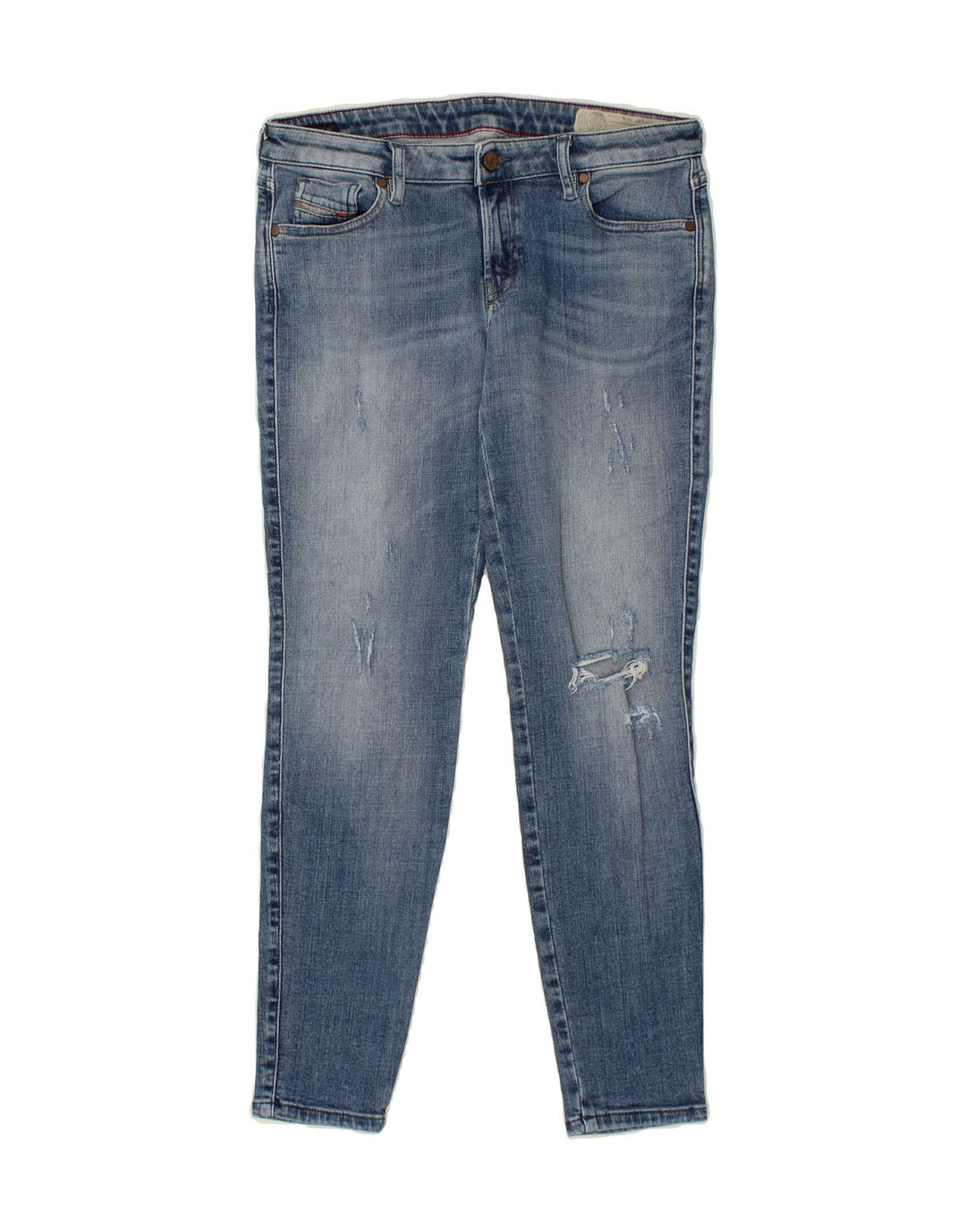 DIESEL Womens Skinny Jeans W30 L30 Blue Cotton Vintage Diesel and Second-Hand Diesel from Messina Hembry 