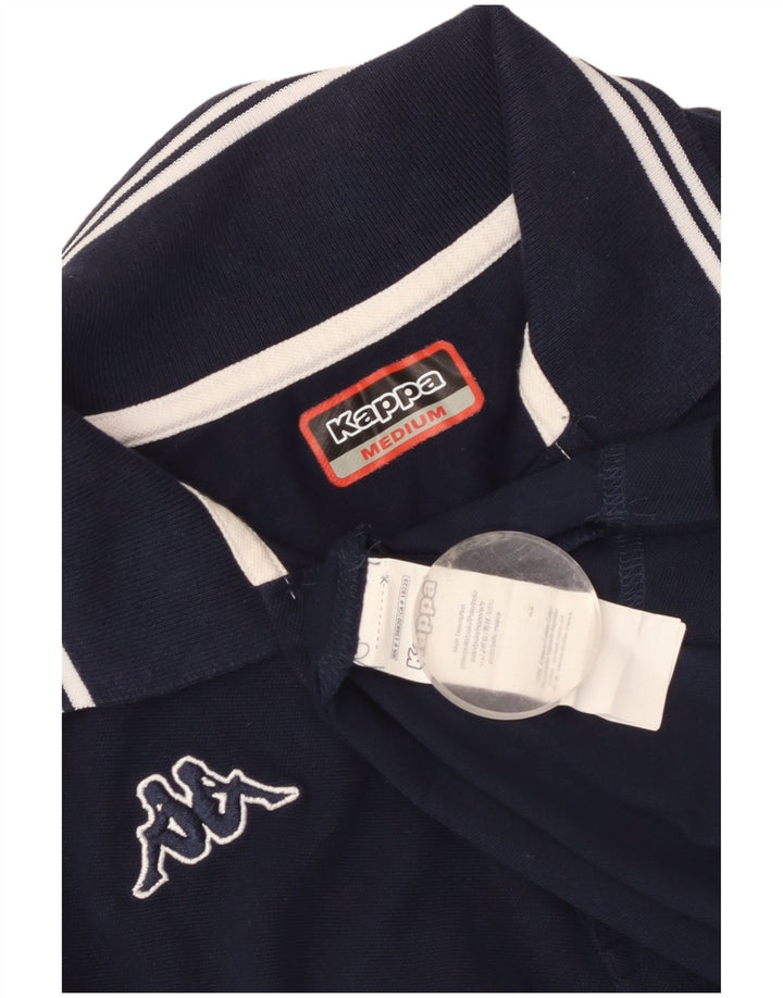 Camisa polo masculina Kappa de algodão azul marinho médio