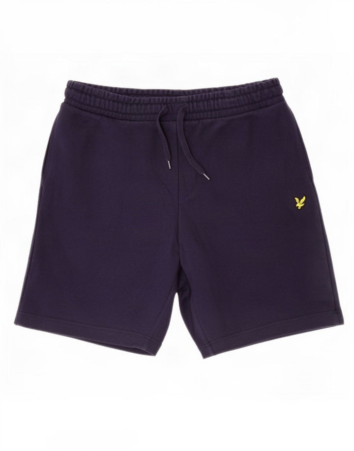 Shorts esportivos masculinos Lyle & Scott médio algodão azul marinho