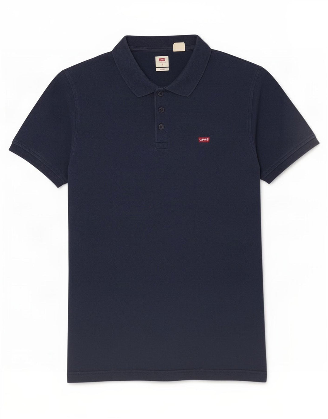 Camisa polo masculina Levi's Standard média azul marinho algodão