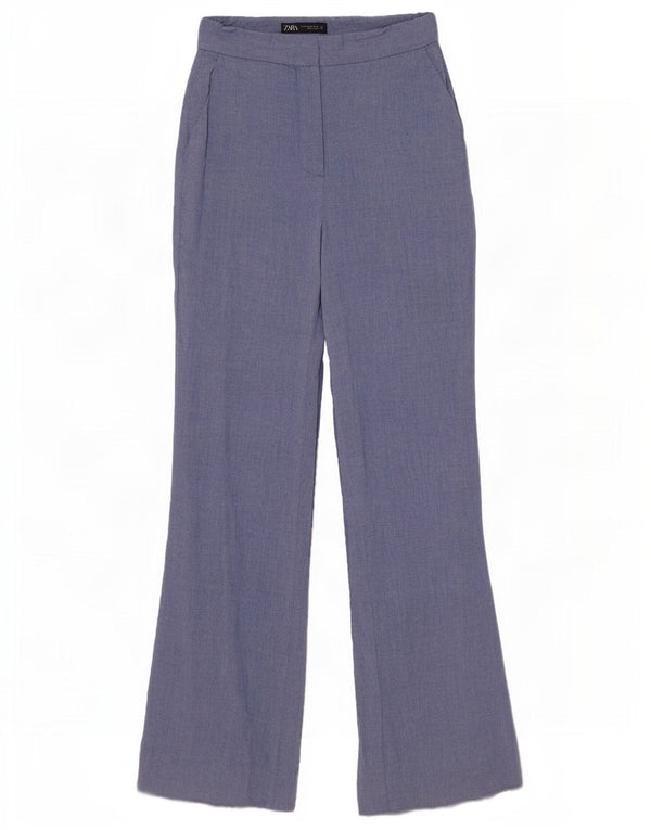 Calça Chino Flare Feminina Zara XS W24 L31 Azul