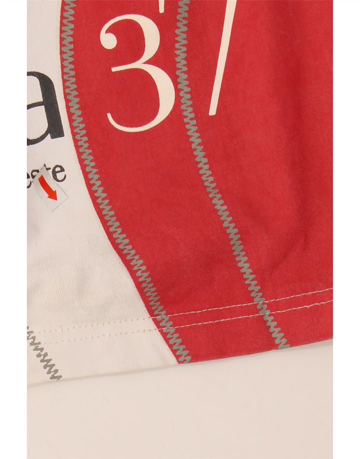 Camiseta masculina Barcolana gráfica MURPHY & NYE Top médio branco colorblock