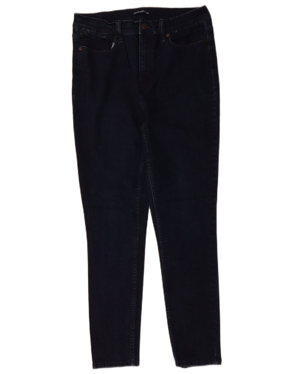 Calça jeans skinny feminina CALVIN KLEIN cintura alta EUA 12 grande W32 L28 azul marinho