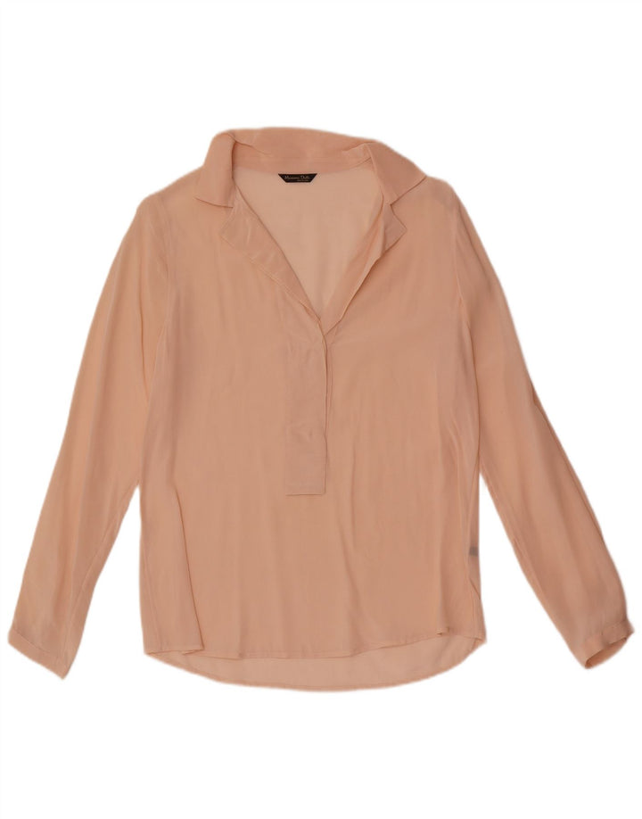 Pulôver feminino Massimo Dutti com ajuste solto e transparente UE 36 XS rosa