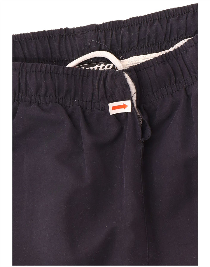 Calça de treino masculina Lotto médio azul marinho poliéster colorblock