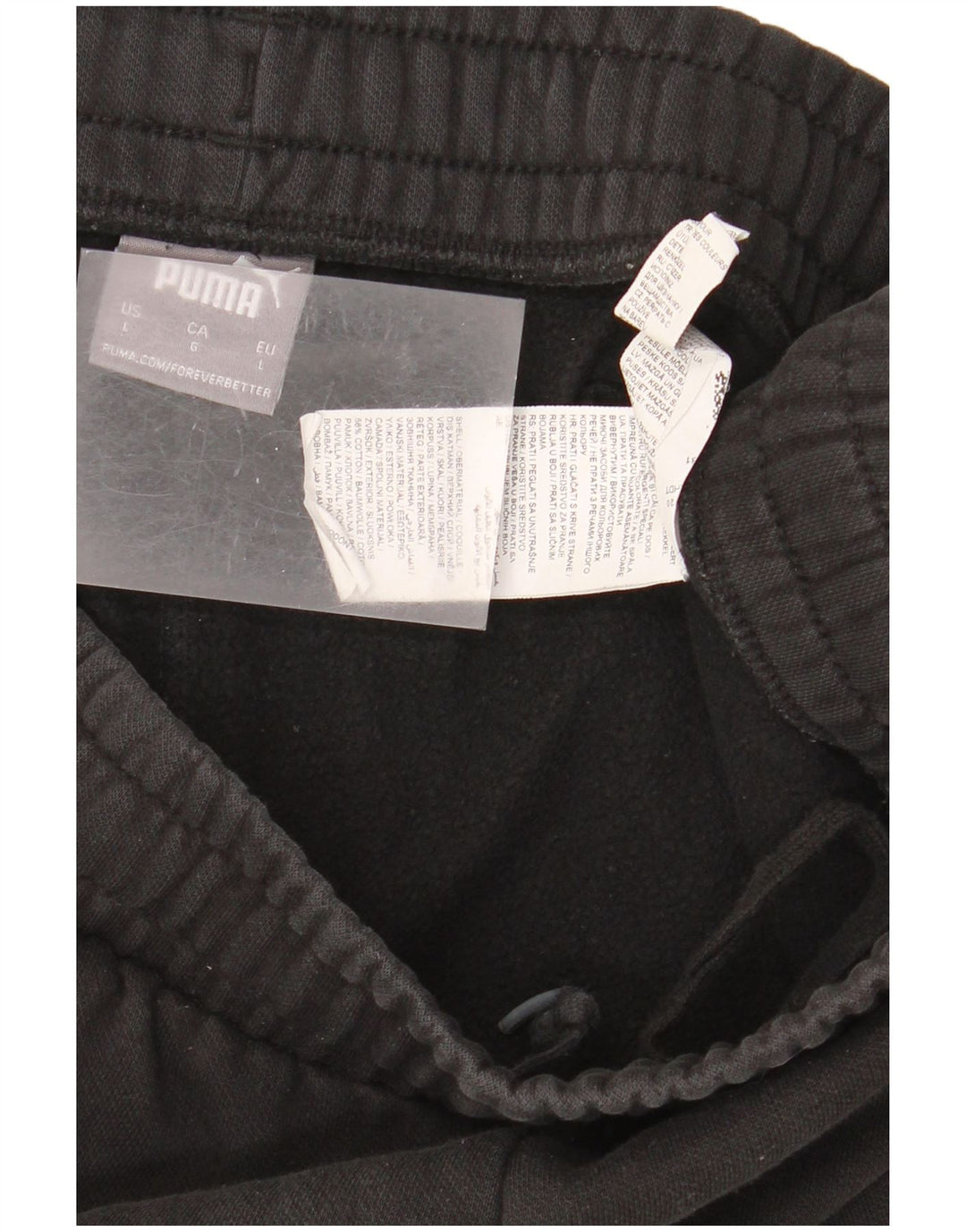 Puma Mens Sport Shorts Grande Algodão Preto